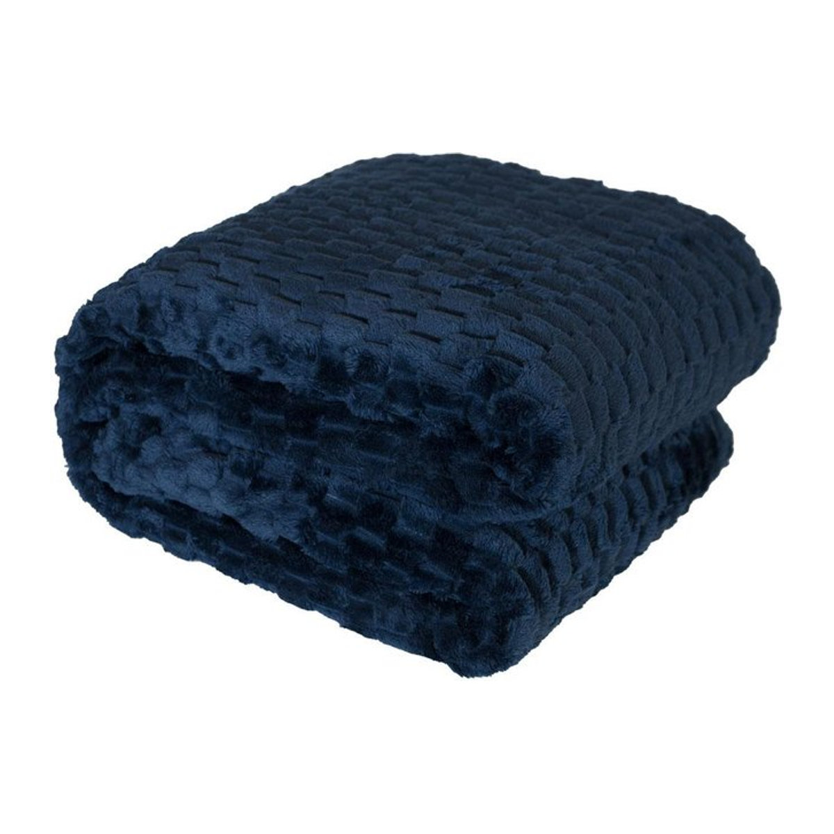 MIKOS Dekorative Fleece Decke in Dunkelblau B/T/H: 160 x 200 cm - Bild 1