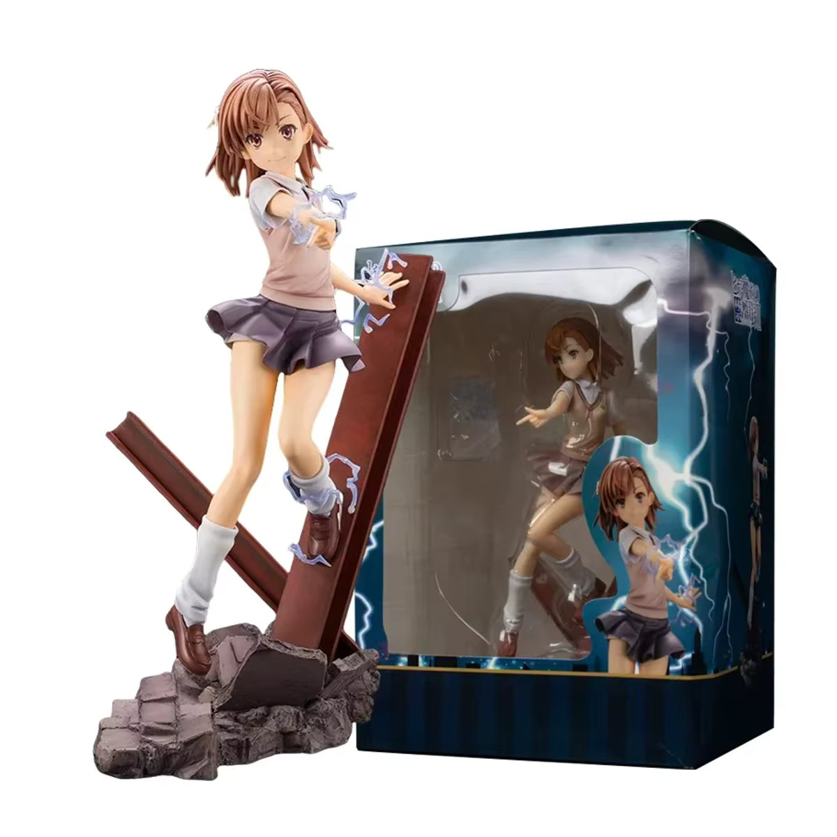 Mikoto Misaka Actionfigur aus ToAru Majutsu no Index von KONBORE, mehrfarbig, Höhe: 26 cm - Bild 5