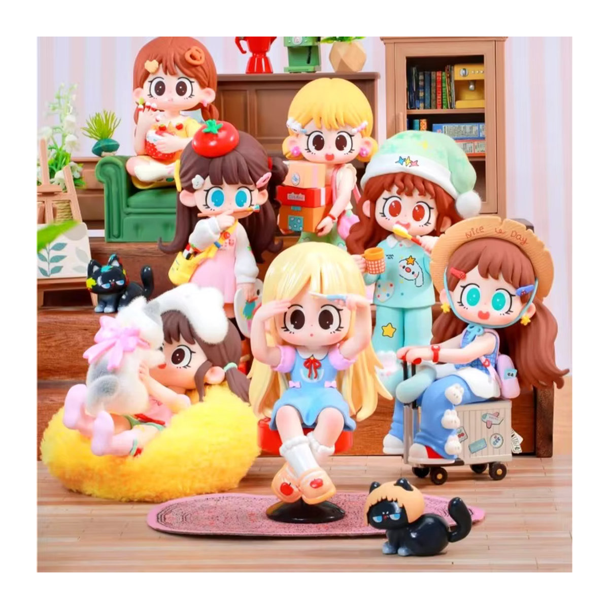 Milay Girls Blind Box 3.0 Daily Times Serie Trendige Spielzeugfigur als Desktop-Ornament in Mehrfarbig - Bild 1