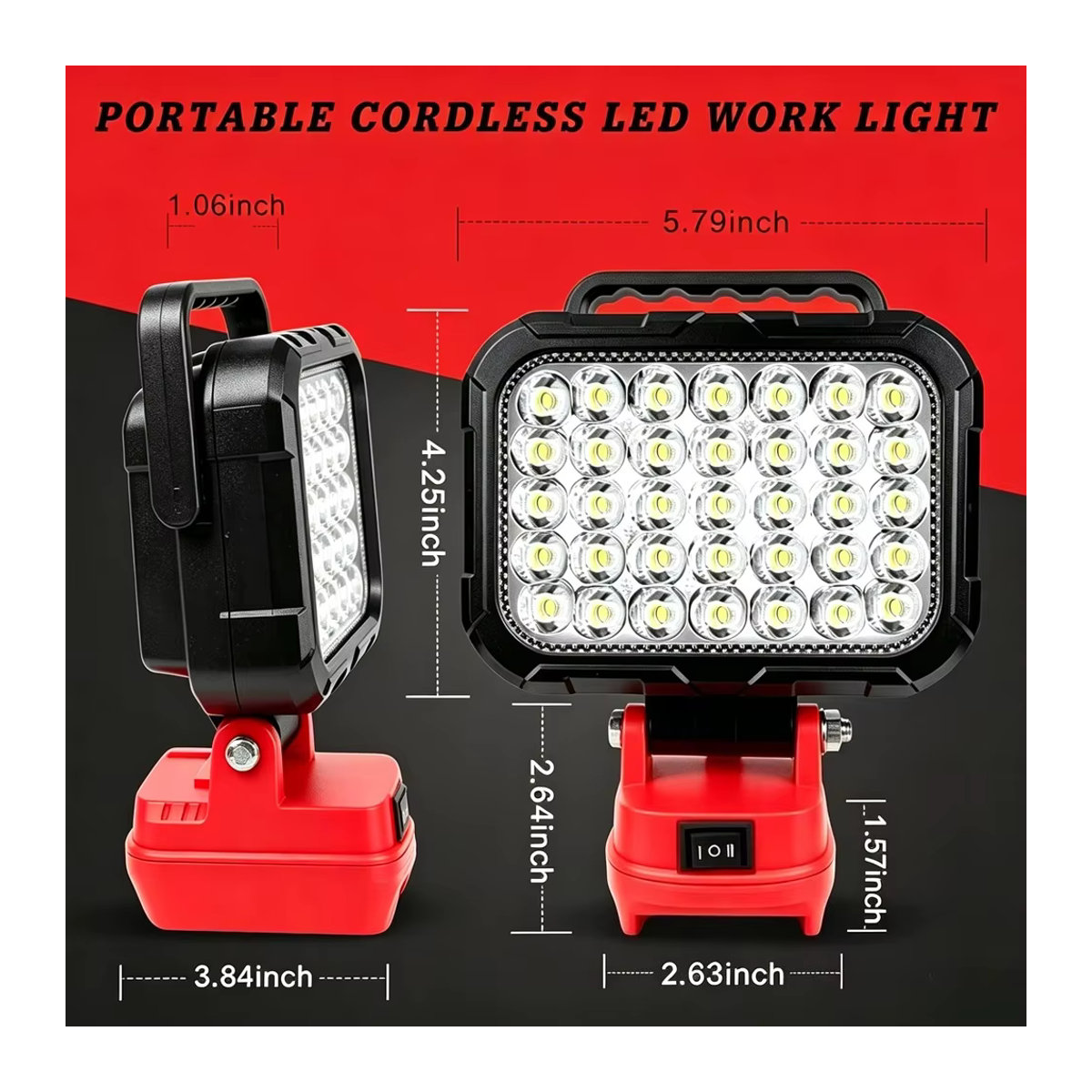 Milwaukee M18 LED Tragbarer Akku-Scheinwerfer für Outdoor und Arbeit - Bild 3