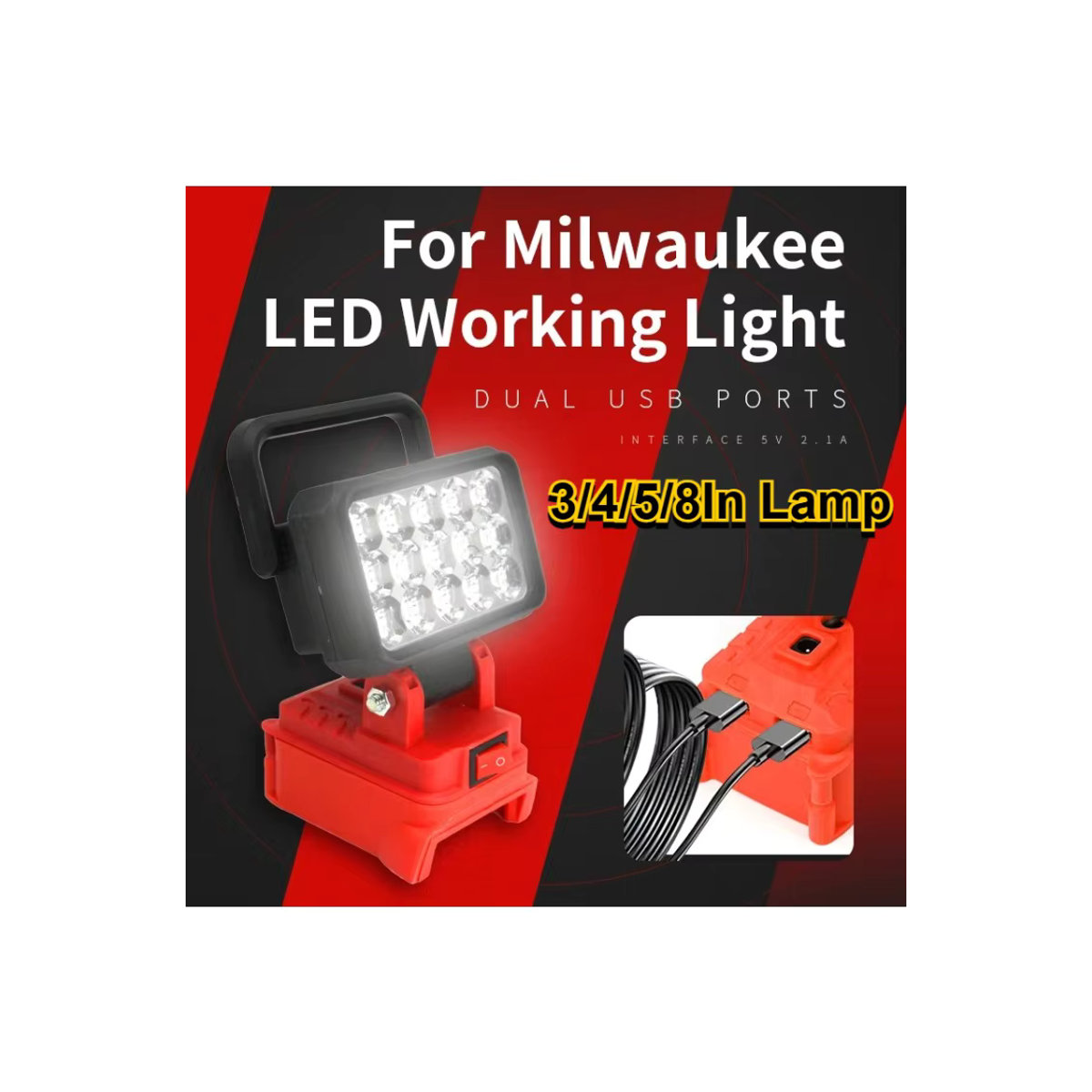 Milwaukee M18 LED Tragbarer Akku-Scheinwerfer für Outdoor und Arbeit - Bild 7