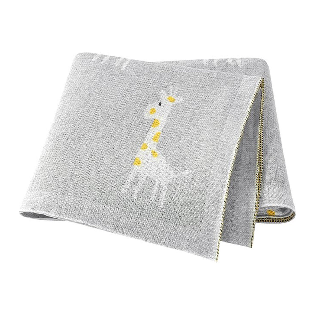 Mimixiong Baby Decke aus Baumwolle für Neugeborene und Kleinkinder, grau, B x H: 100 x 80 cm - Bild 1
