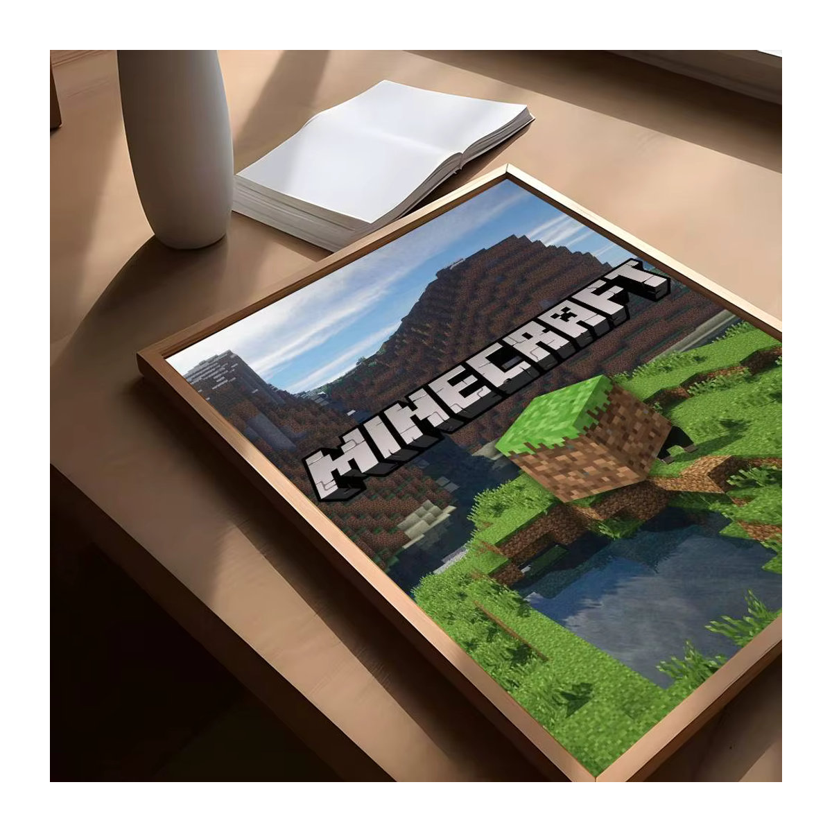 Minecraft Selbstklebendes Wandposter in HD-Qualität, Mehrfarbiges Rechteckiges Papier-Poster für Kinder und Heimdekoration - Bild 3
