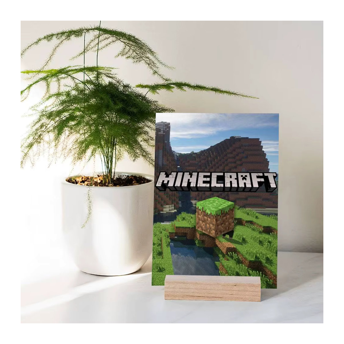 Minecraft Selbstklebendes Wandposter in HD-Qualität, Mehrfarbiges Rechteckiges Papier-Poster für Kinder und Heimdekoration - Bild 6