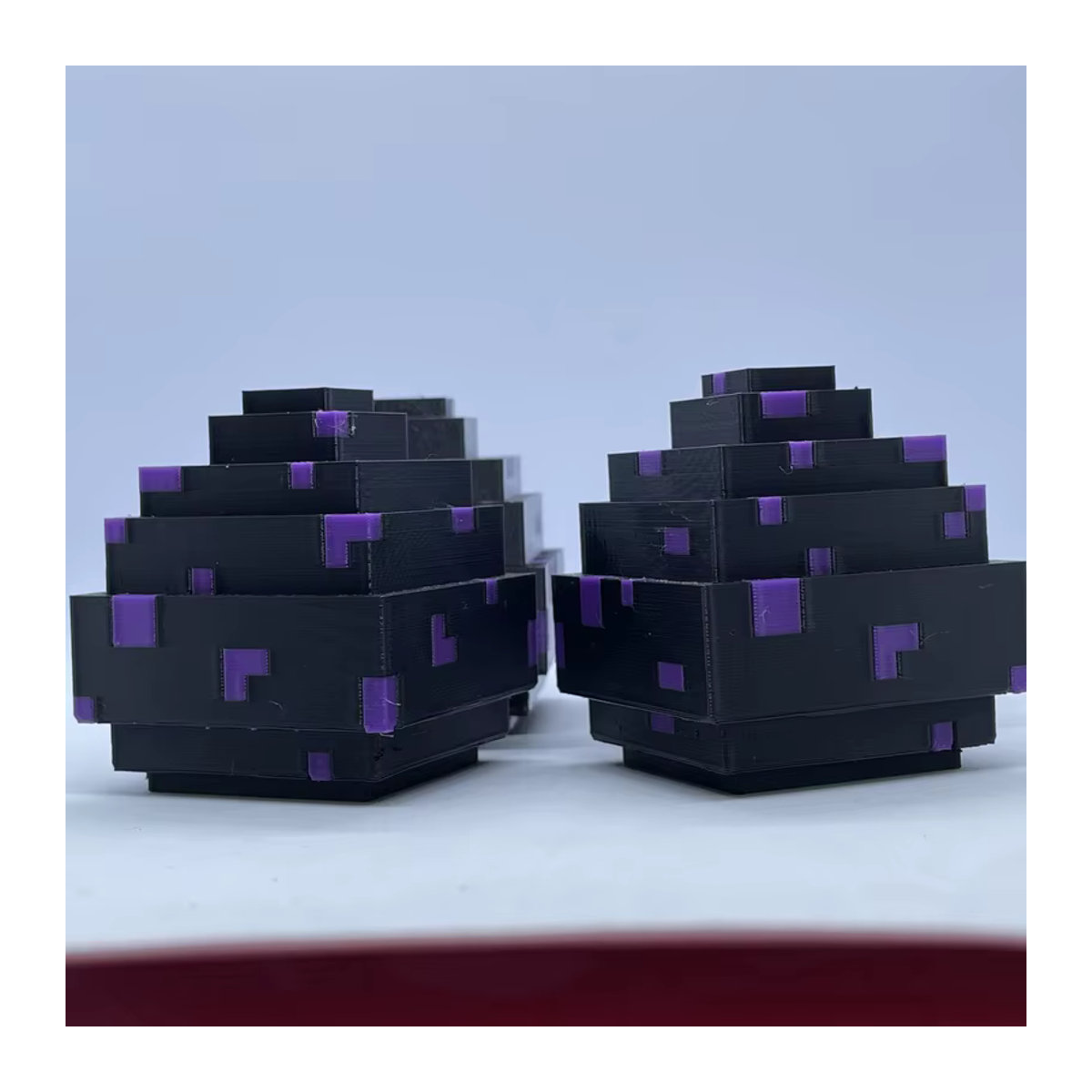 Mineworld Final Shadow Dragon Egg Handgefertigtes 3D-Druck Desktop-Ornament in Schwarz - Bild 1