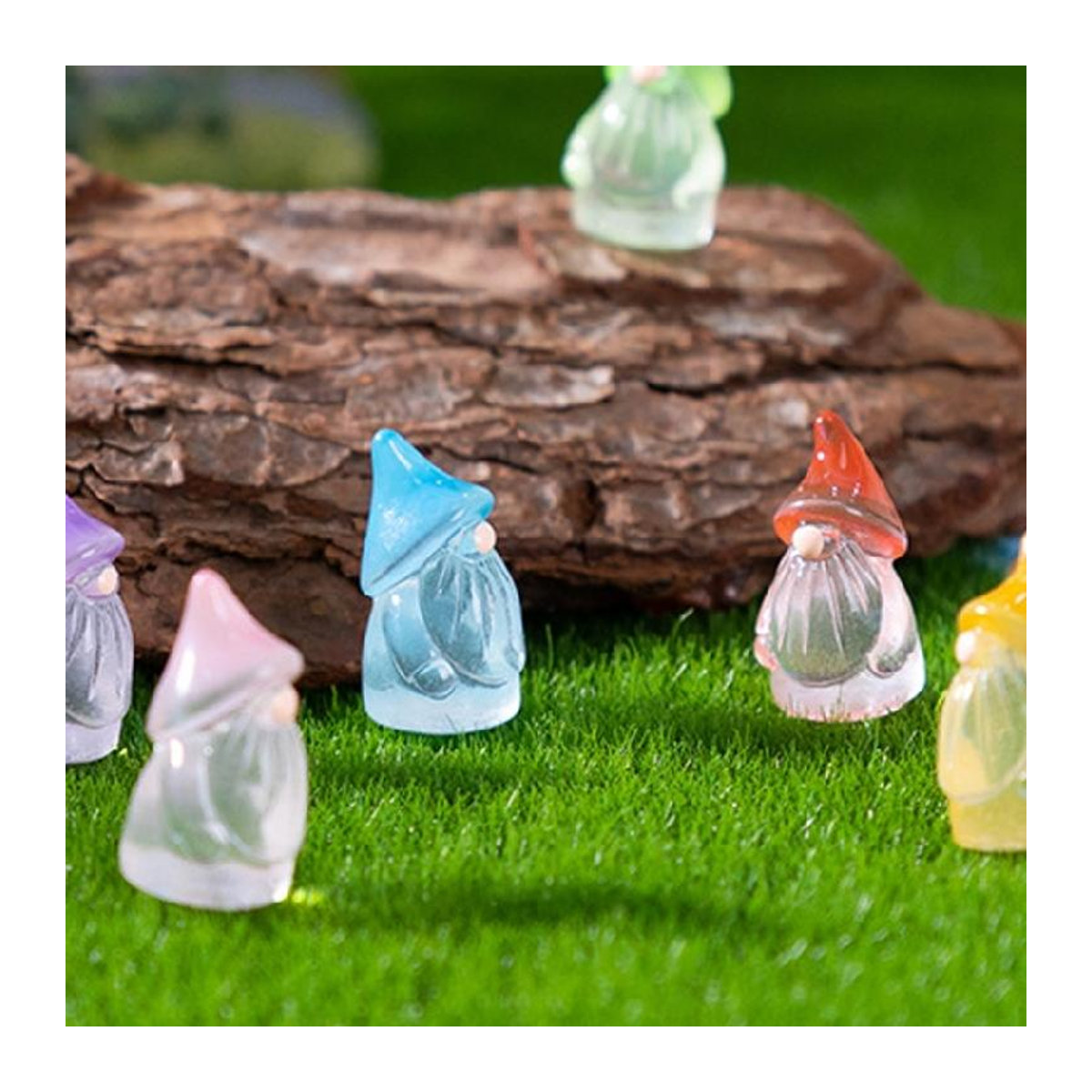 Mini-Gnome-Statue aus Kunstharz in Mehrfarbig als dekorative Gartenfigur für deinen Hof, Rasen und Heim - Bild 3