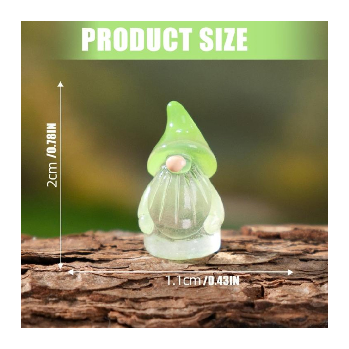 Mini-Gnome-Statue aus Kunstharz in Mehrfarbig als dekorative Gartenfigur für deinen Hof, Rasen und Heim - Bild 5