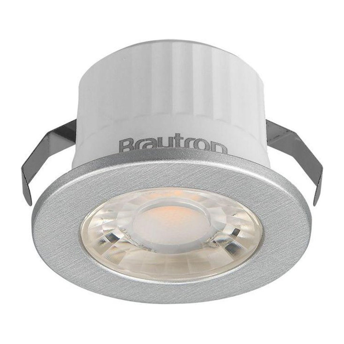 Mini LED Einbaustrahler rund in Silber mit 3W und kaltweißem Licht IP54 - Bild 1