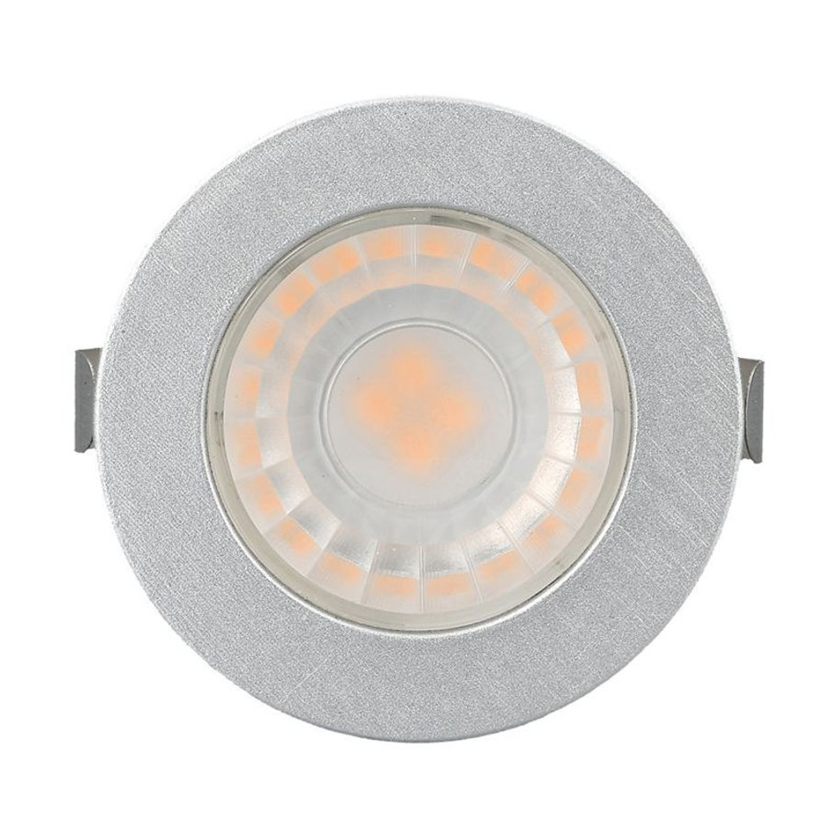 Mini LED Einbaustrahler rund in Silber mit 3W und kaltweißem Licht IP54 - Bild 3