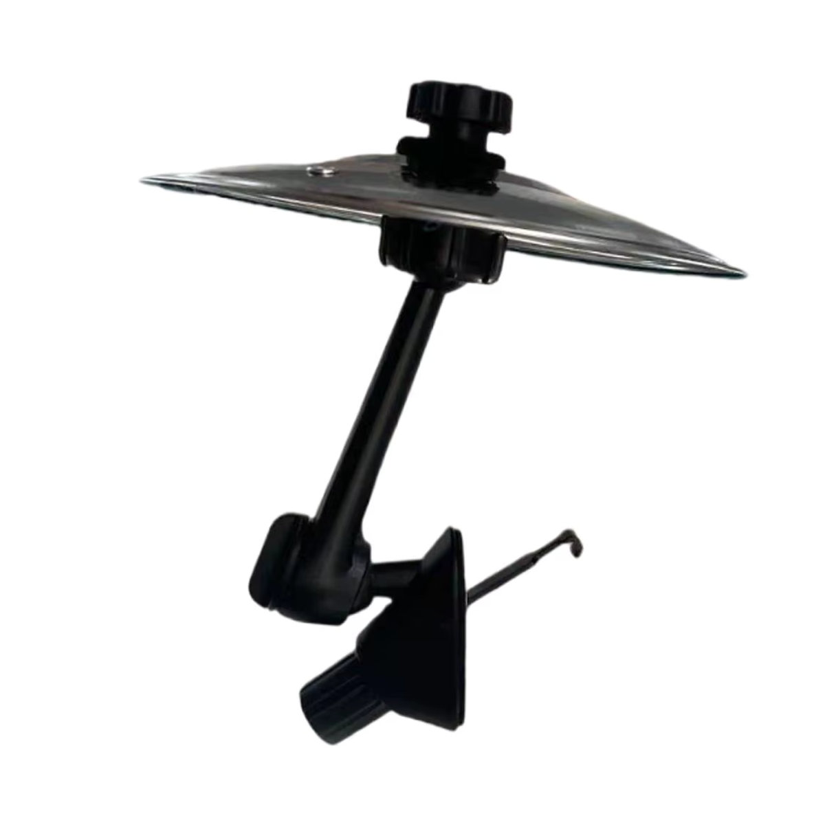 Mini-Trommel als Musikinstrument für die Lüftung im Auto, Silber, Metall, Rund - Bild 3