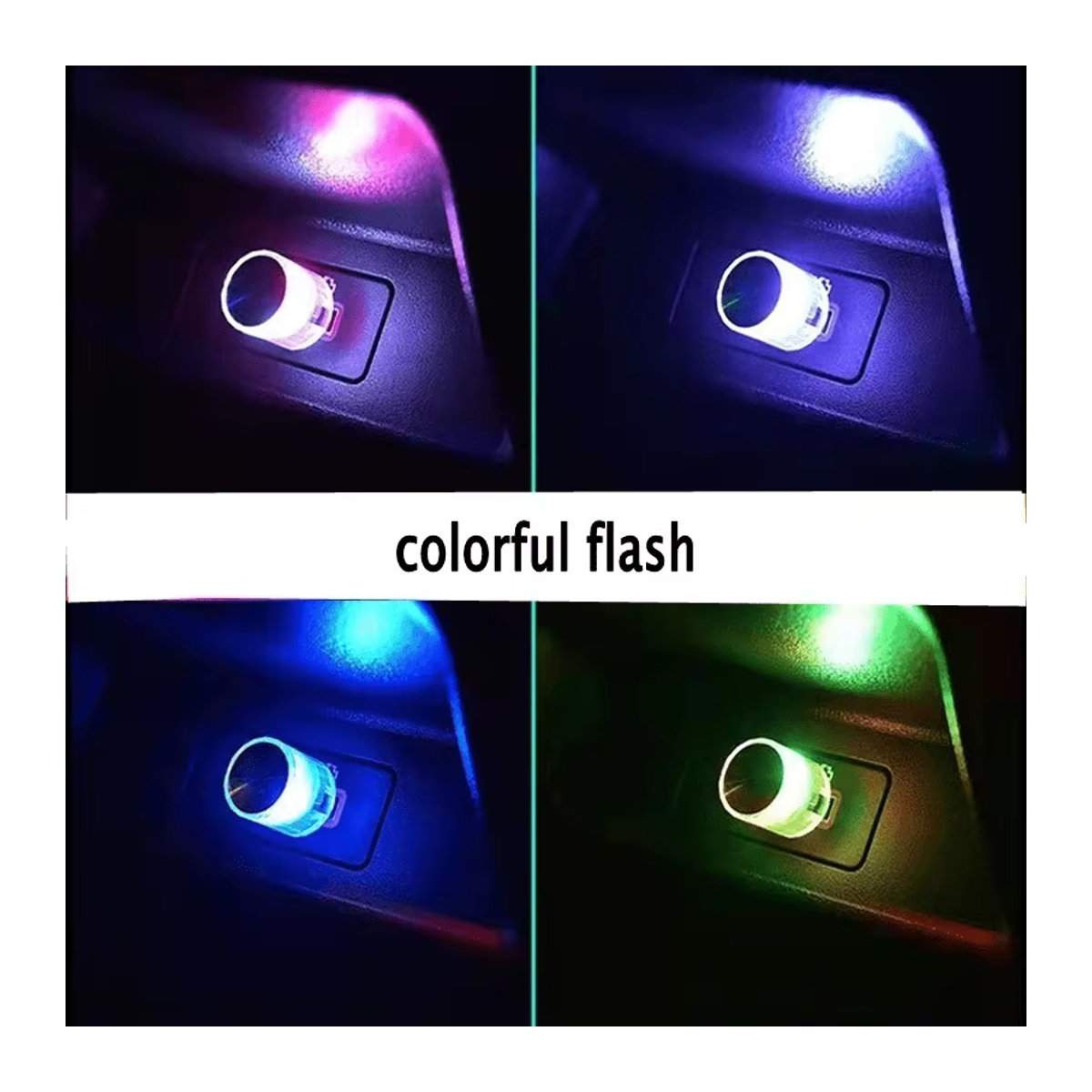 Mini USB LED Auto Ambiente Licht Bunt für die Innenraumbeleuchtung aus Kunststoff - Bild 2