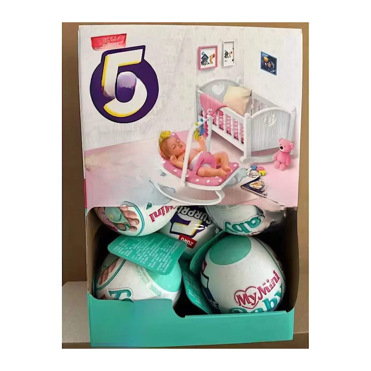 Mini Verse Anime Figuren Set aus der Baby Serie, 5 bunte DIY Blind Box Actionfiguren aus Kunststoff zur Schreibtisch Dekoration - Bild 3