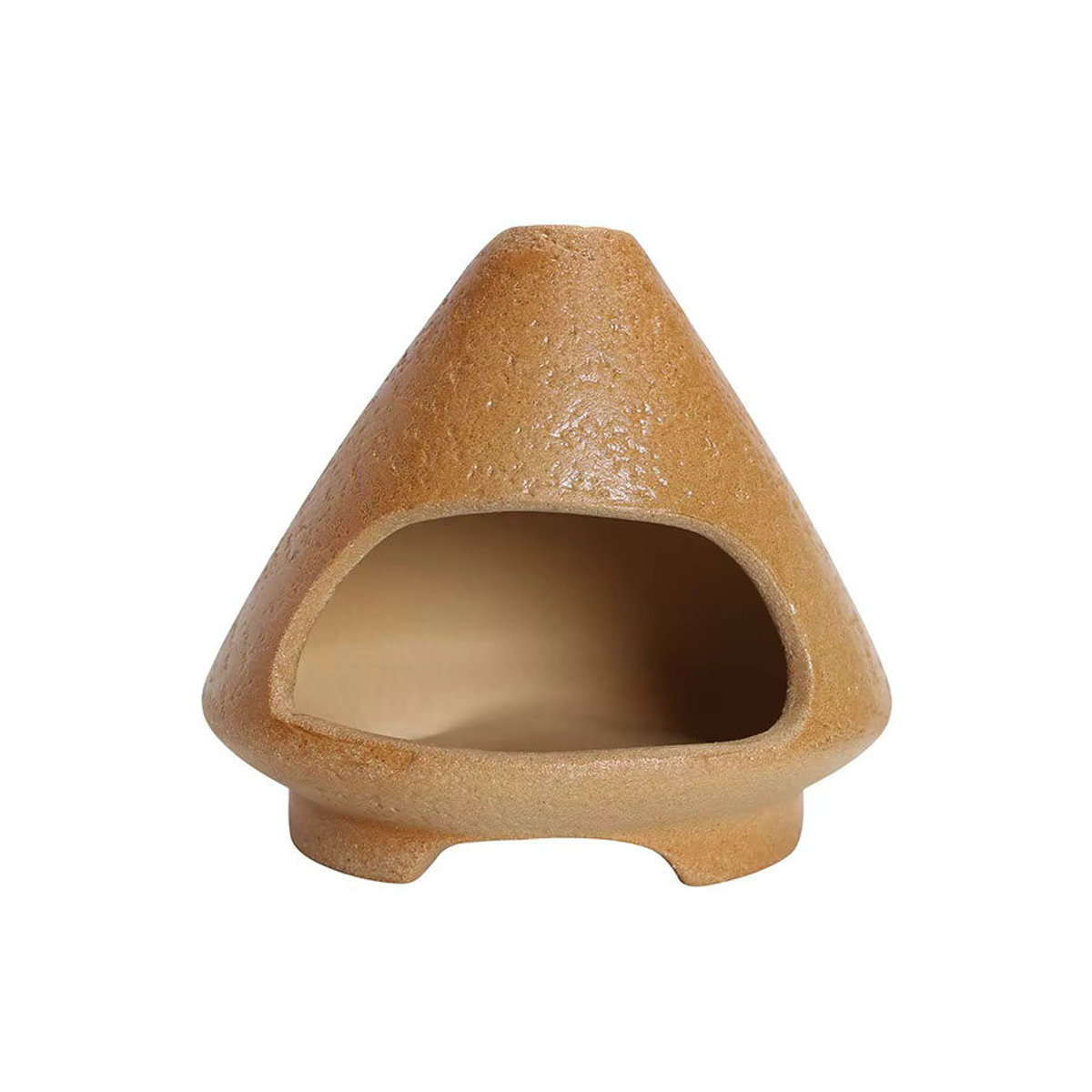 MINIDEAL Keramik-Räuchergefäß in Braun für Salbei und Palo Santo mit minimalistischem Design - Bild 4