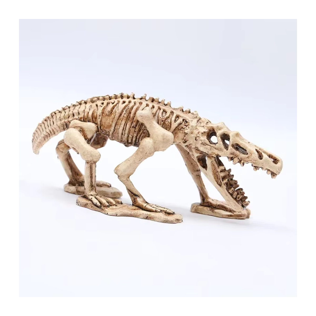 MINIDEAL Schädel Aquarium Dekoration aus Kunstharz in Beige als Halloween Ornament und Desktop-Dekoration - Bild 2