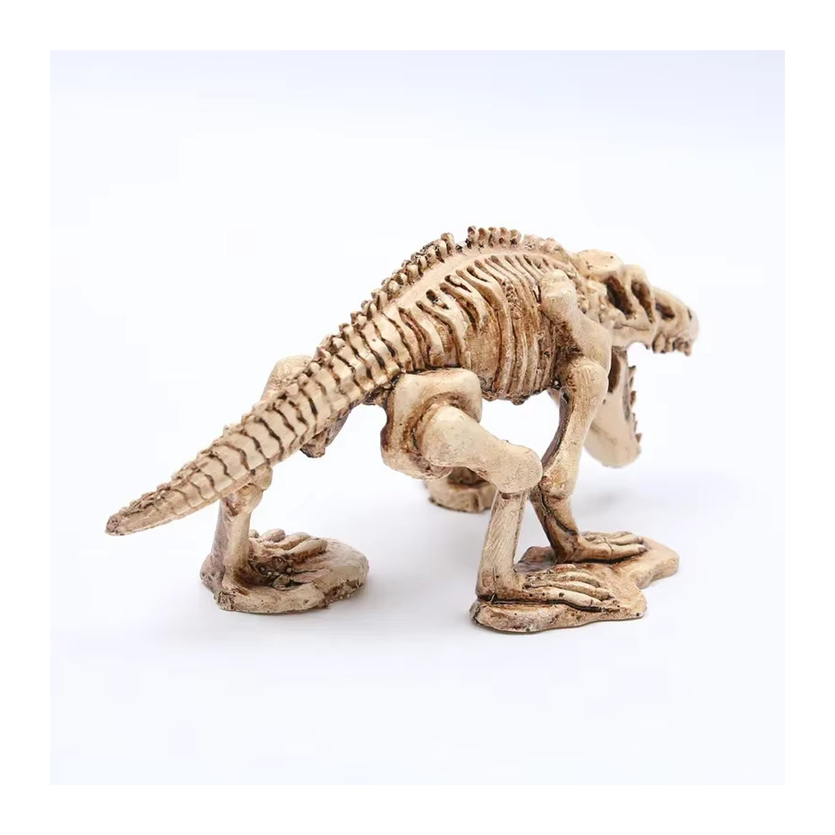 MINIDEAL Schädel Aquarium Dekoration aus Kunstharz in Beige als Halloween Ornament und Desktop-Dekoration - Bild 3