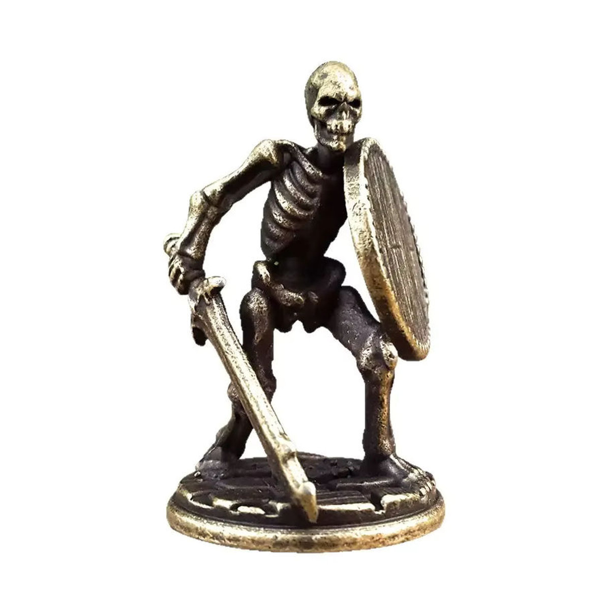 MINIDEAL Totenkopf mit Schwert und Schild als schwarzes Metall-Ornament für deine Heimdekoration - Bild 5