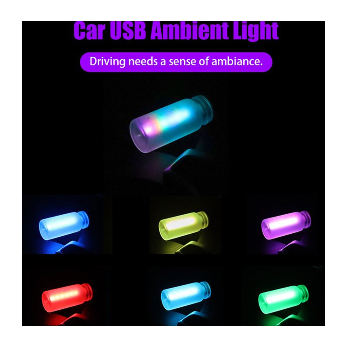 Minimalistische LED-Nachttischlampe aus Glas mit 7 Farben, Touch-Steuerung und einstellbarer Helligkeit via USB - Bild 1