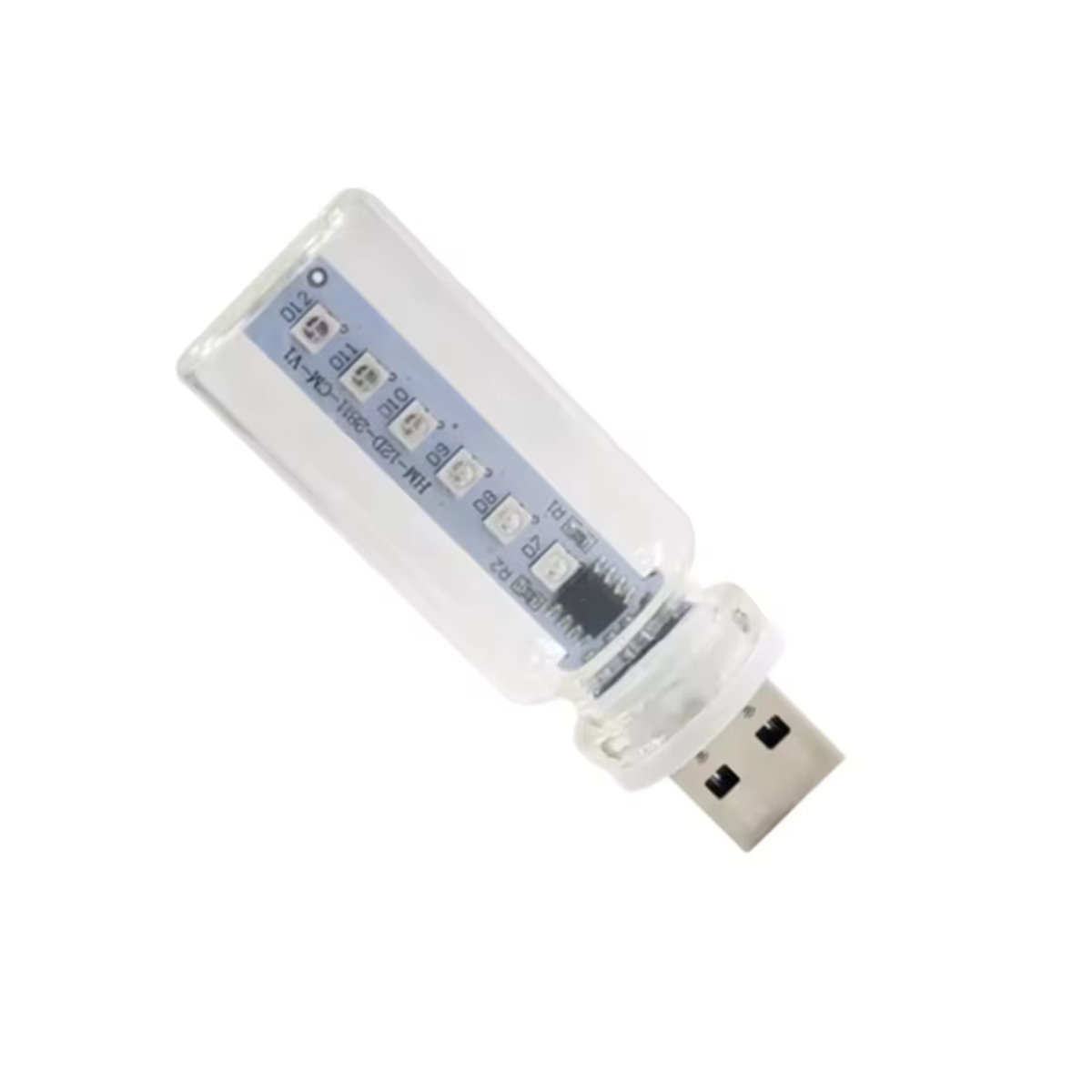Minimalistische LED-Nachttischlampe aus Glas mit 7 Farben, Touch-Steuerung und einstellbarer Helligkeit via USB - Bild 5
