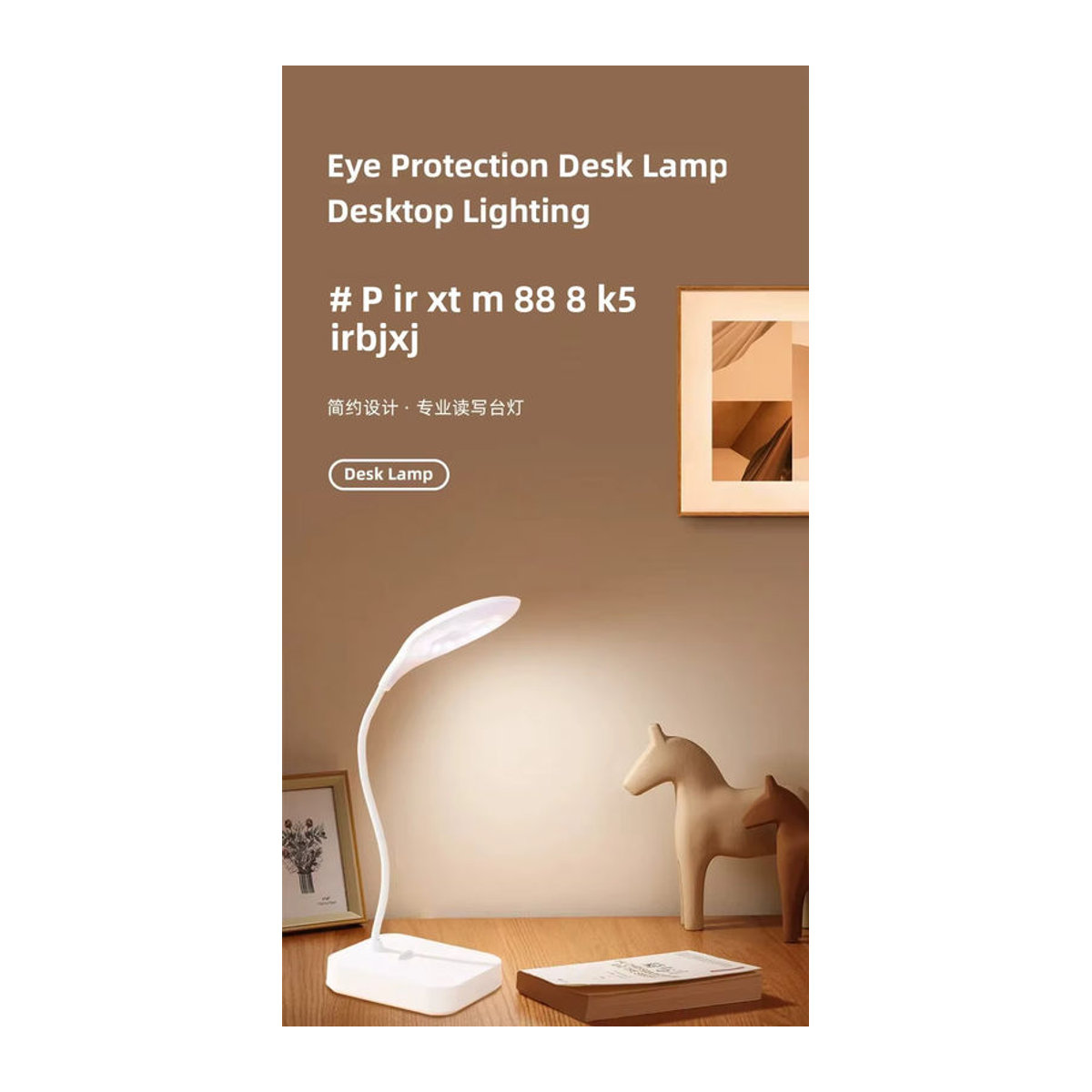 Minimalistische LED-Nachttischlampe in Weiß für Studium und Schlafzimmer mit integriertem Ladegerät - Bild 5