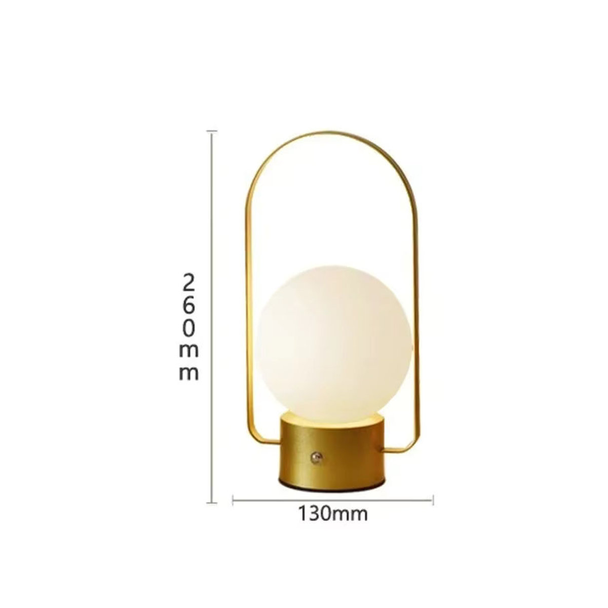 Minimalistische LED Tischlampe in Weiß im skandinavischen Design aus Metall für Wohnzimmer und Camping - Bild 5
