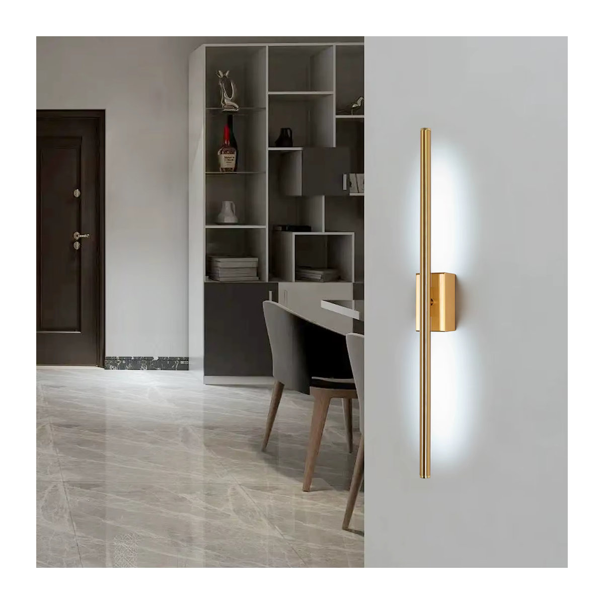 Minimalistische LED-Wandleuchte aus Aluminium mit 8 W für den Innenbereich - Bild 2