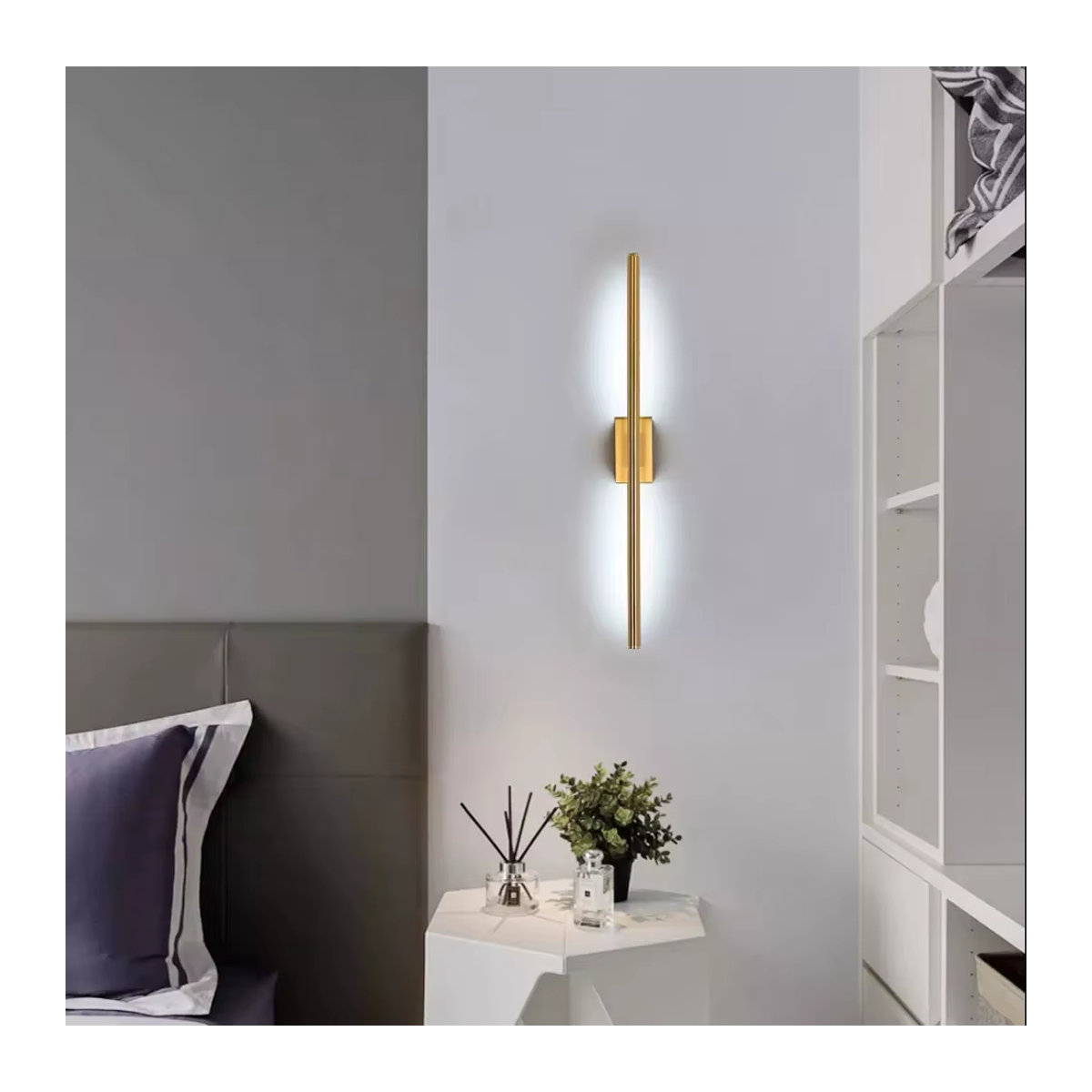 Minimalistische LED-Wandleuchte aus Aluminium mit 8 W für den Innenbereich - Bild 3