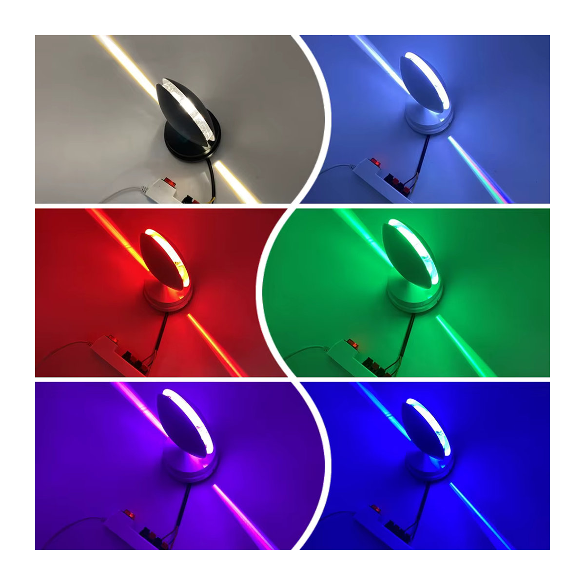 Minimalistische RGB-Wandleuchte mit Fernbedienung in Bunt für Flur und Hotelbar - Bild 4