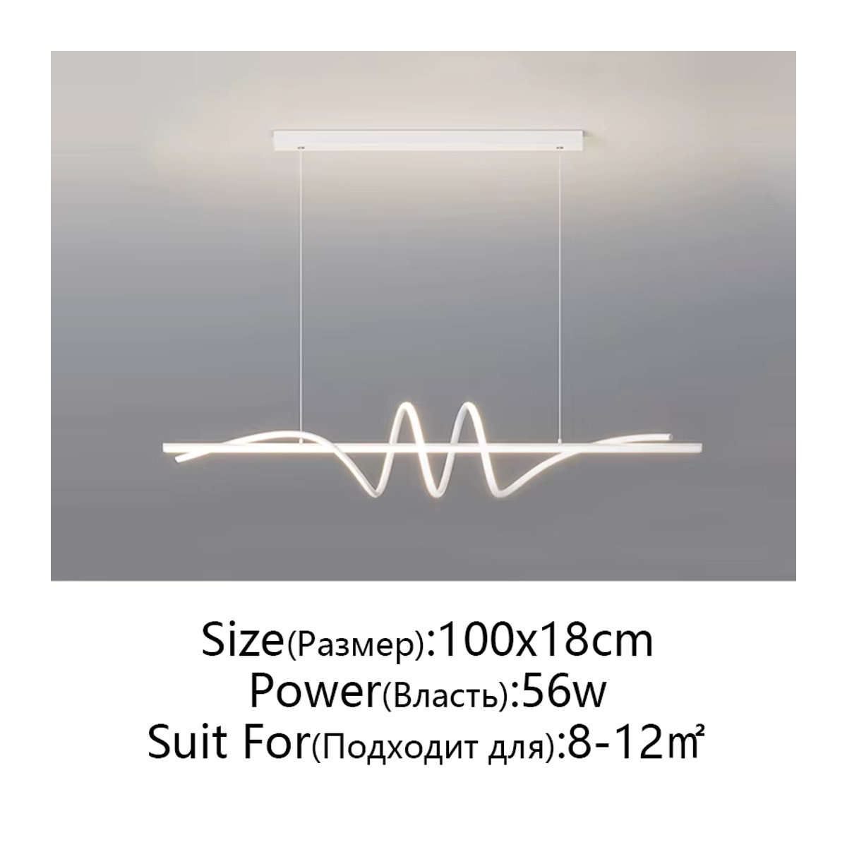 Minimalistische TONDI LED-Pendelleuchte in Weiß - Bild 3