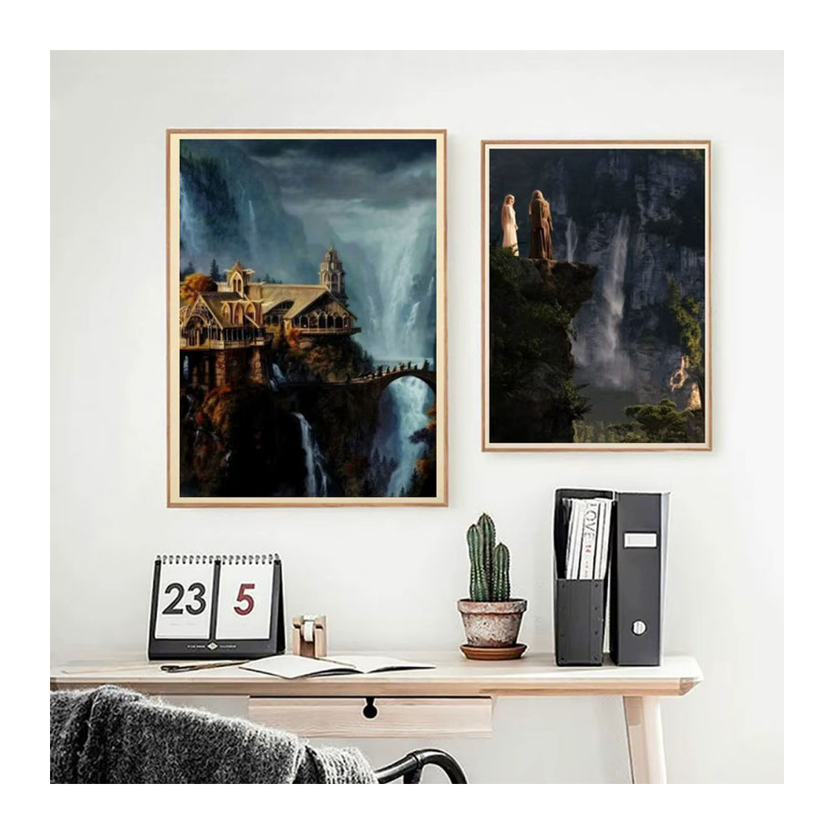 Minimalistischer Rivendell Film Poster Aufkleber aus wasserfestem Papier für deine Wanddekoration, Mehrfarbig, Rechteckig - Bild 4