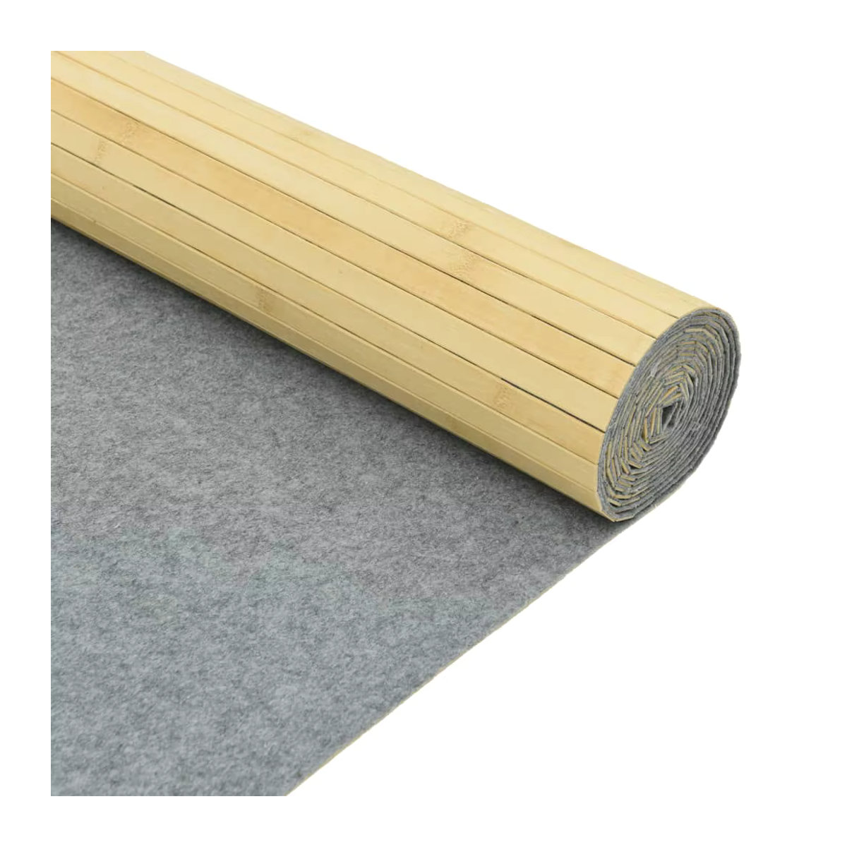 Minimalistischer Sichtschutz aus Bambus in Beige als freistehender Raumteiler, Breite: 400 cm, Höhe: 165 cm - Bild 3