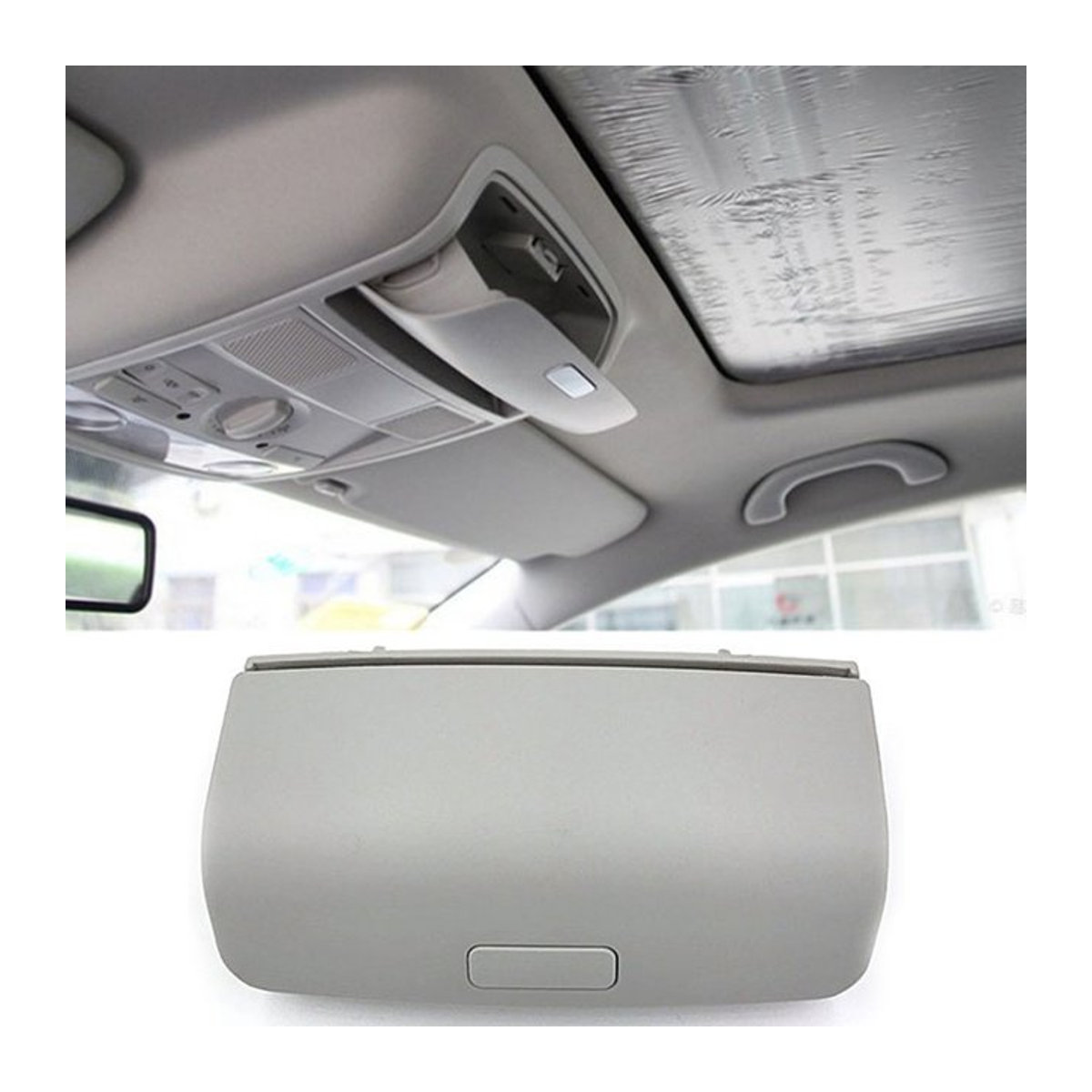 Minimalistisches Brillenetui für Sonnenbrillen als Aufbewahrungsbox und Brillenhalter in Grau, Schwarz oder Beige - Bild 1