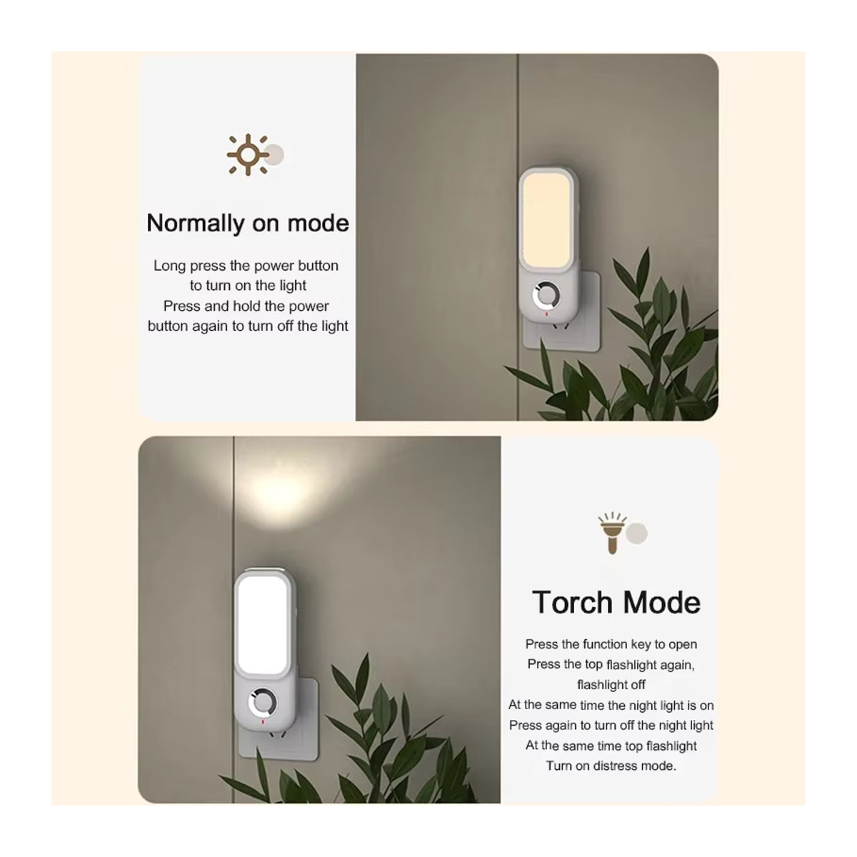 Minimalistisches LED-Nachtlicht mit Bewegungsmelder und kabelloser Ladefunktion für Schlafzimmer, Flur und Badezimmer inklusive Wandhalterung - Bild 5