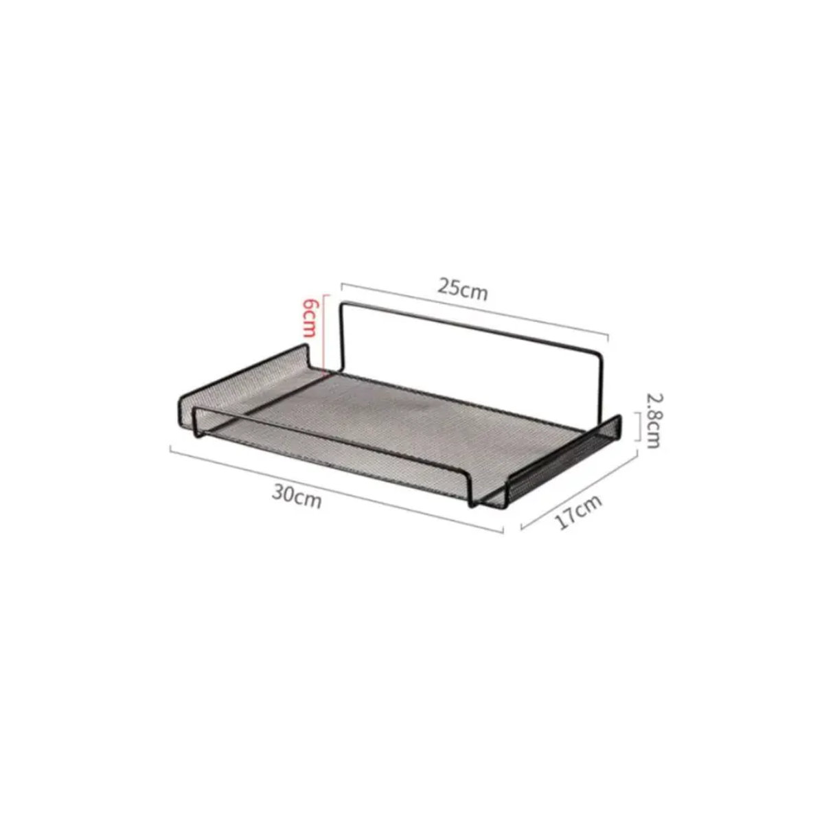 Minimalistisches Wandregal aus Edelstahl für WLAN-Router in Schwarz und Silber zur Wandmontage - Bild 4