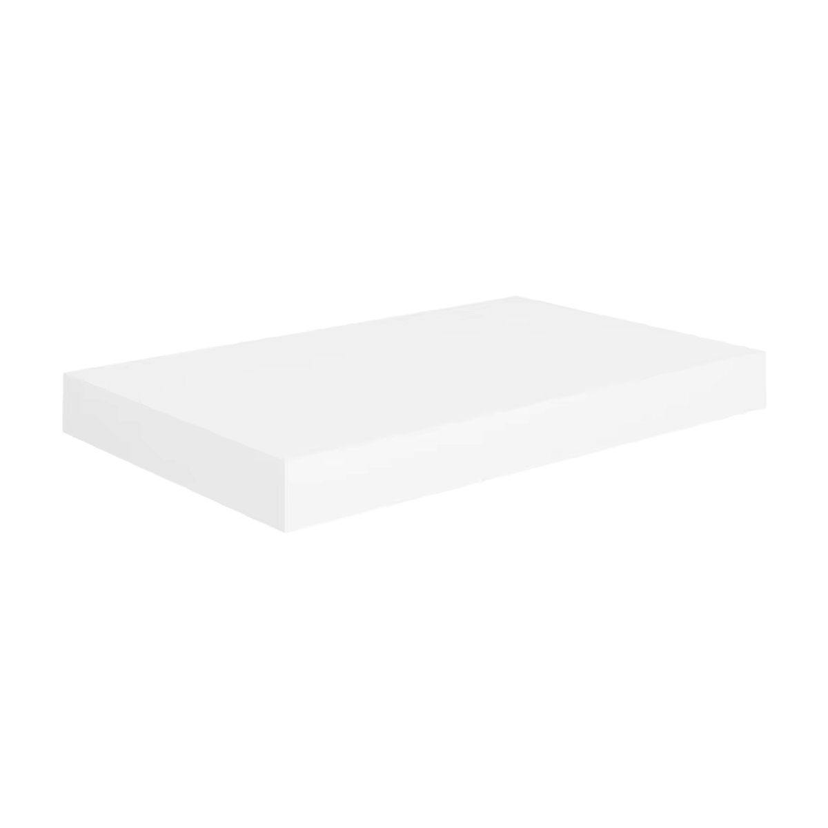 Minimalistisches Wandregal aus MDF in Weiß, B/T/H: 40 x 23 x 3,8 cm - Bild 2