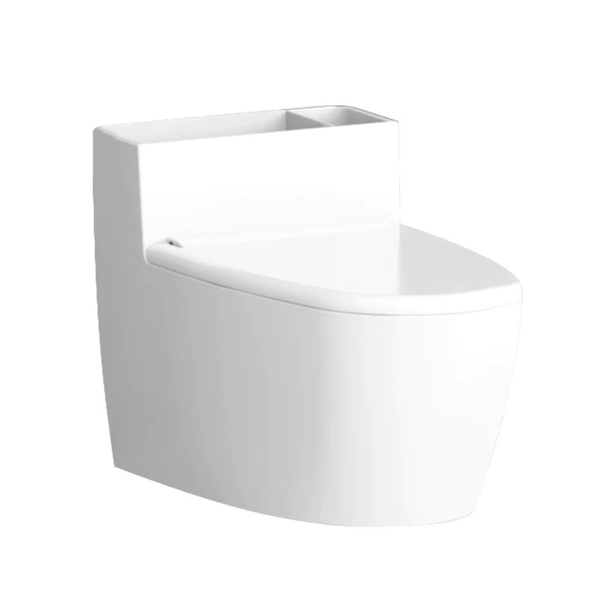 Minimalistisches Wandregal mit integriertem Aschenbecher und Telefonhalter in Weiß - Bild 4