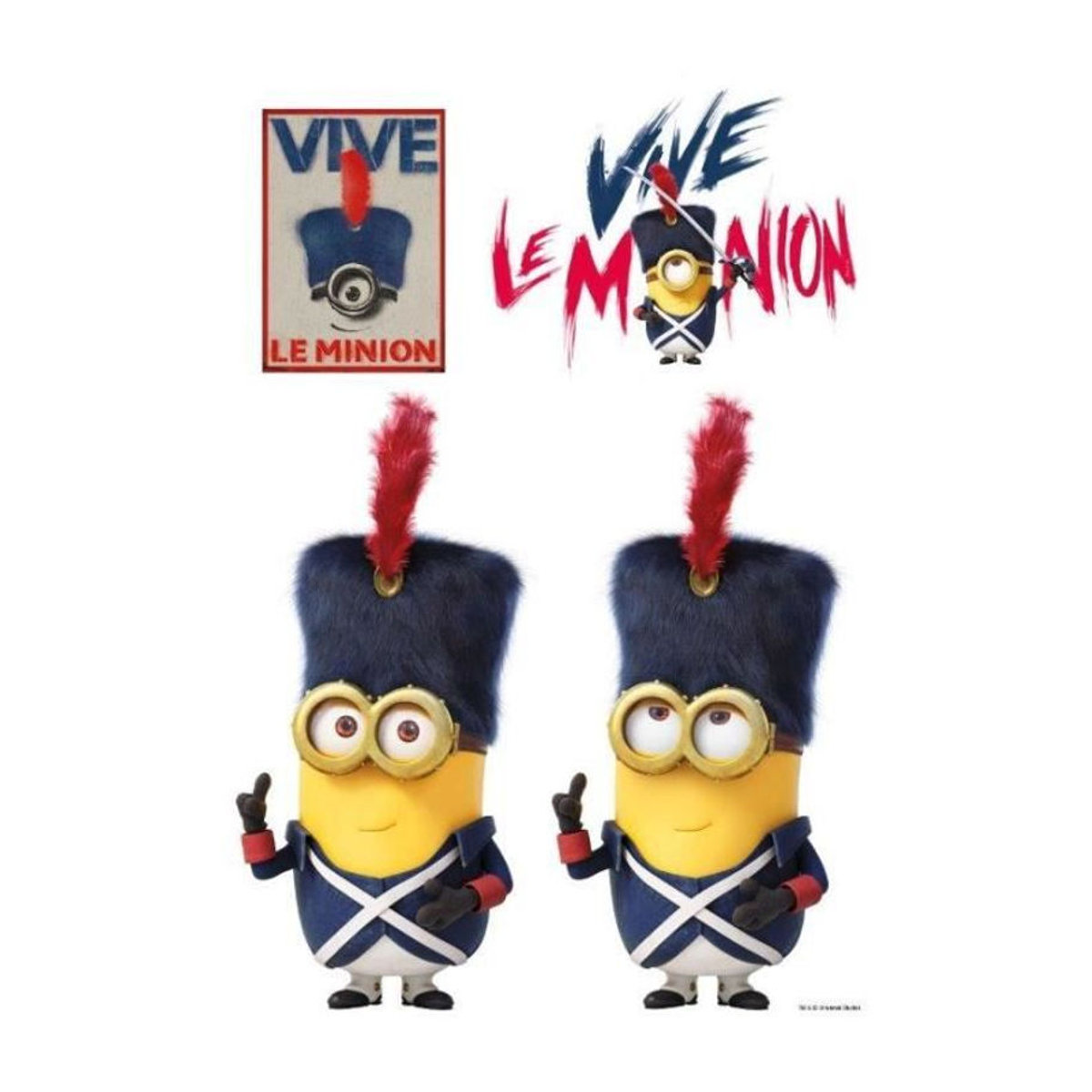 Minions Wandsticker Gelb für Kinder aus Kunststoff und Papier - Bild 3