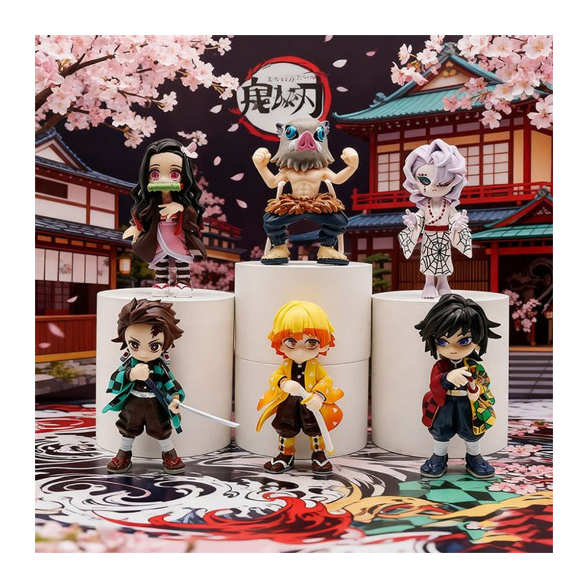 MINISO Bushiroad Palverse Demon Slayer Kimetsu No Yaiba Anime Figur Blind Box Vol.1 Ornament aus Kunststoff in Mehrfarbig - Bild 1
