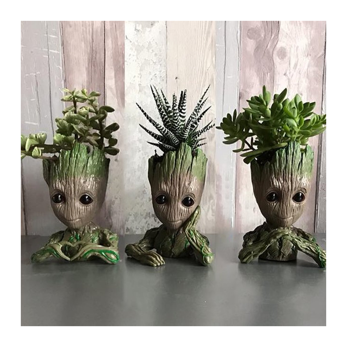 MINISO Dekorative Vase in unregelmäßiger Form aus Kunstharz, Mehrfarbig, Aesthetic Design für Schnittblumen und Dekoration - Bild 1