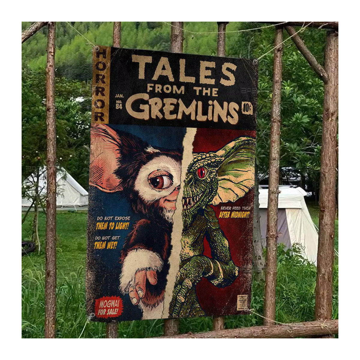MINISO Gremlins Wandbehang Vintage Banner Dekoration mehrfarbig - Bild 3