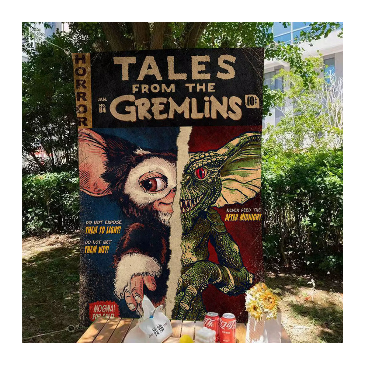 MINISO Gremlins Wandbehang Vintage Banner Dekoration mehrfarbig - Bild 4