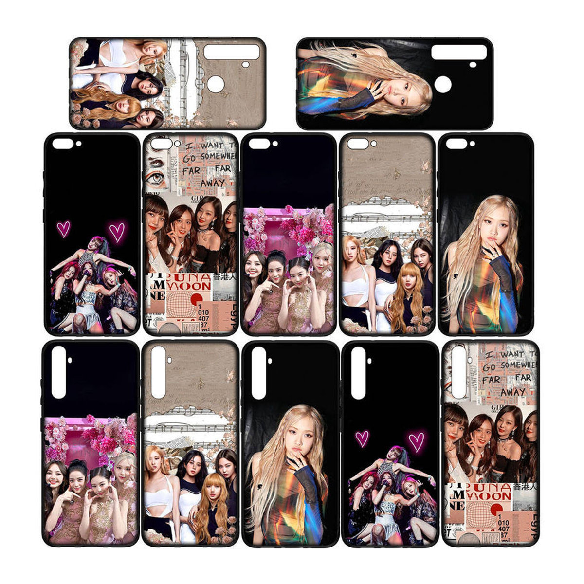 MINISO Handyhülle für iPhone, Samsung Galaxy, Xiaomi Redmi und OPPO in Schwarz oder Rosa - Bild 4