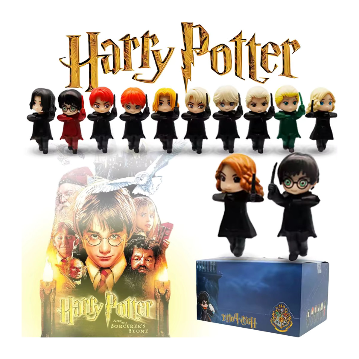 MINISO Harry Potter Blind Box Serie mit mehrfarbigen Anime Figuren aus Kunststoff - Bild 2