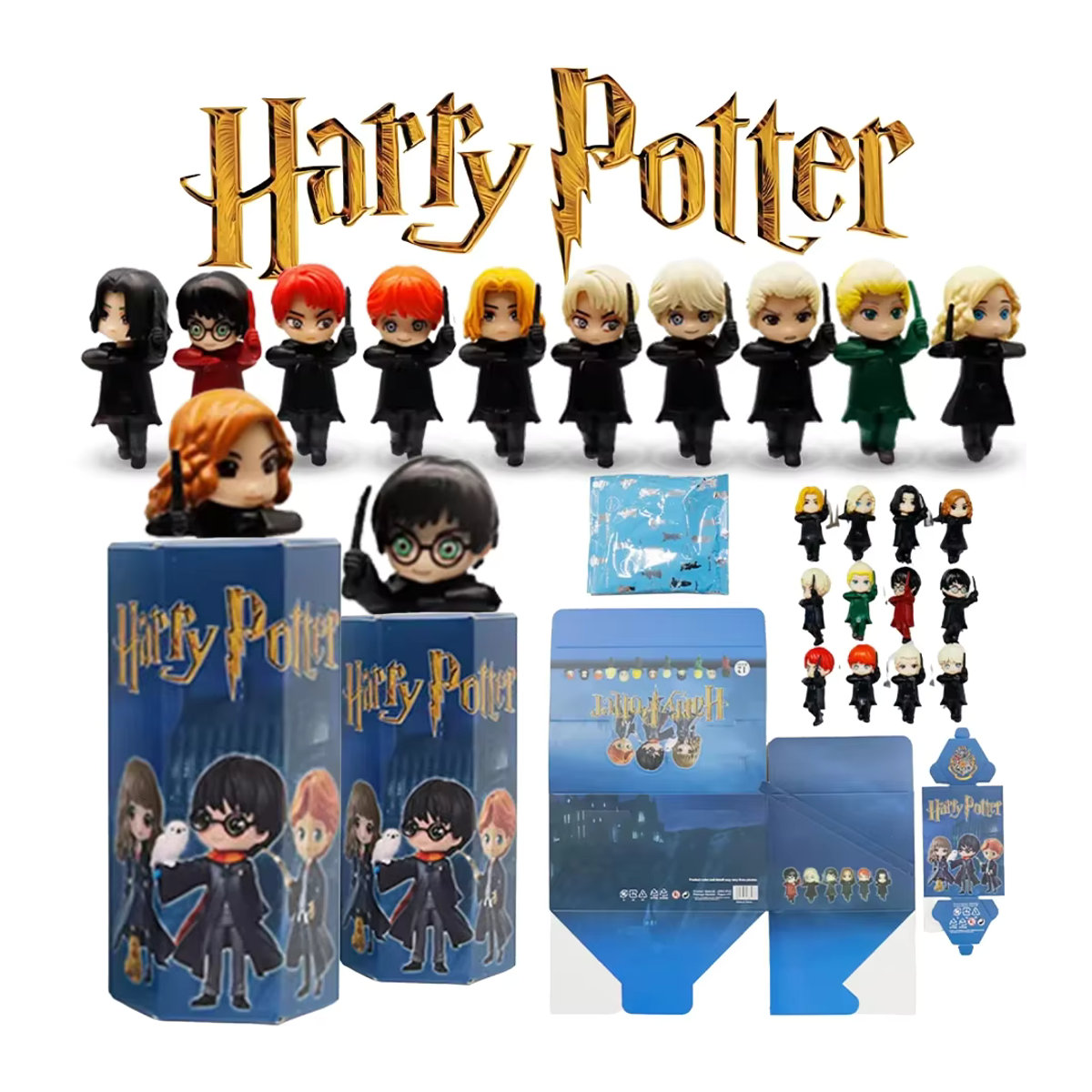 MINISO Harry Potter Blind Box Serie mit mehrfarbigen Anime Figuren aus Kunststoff - Bild 6