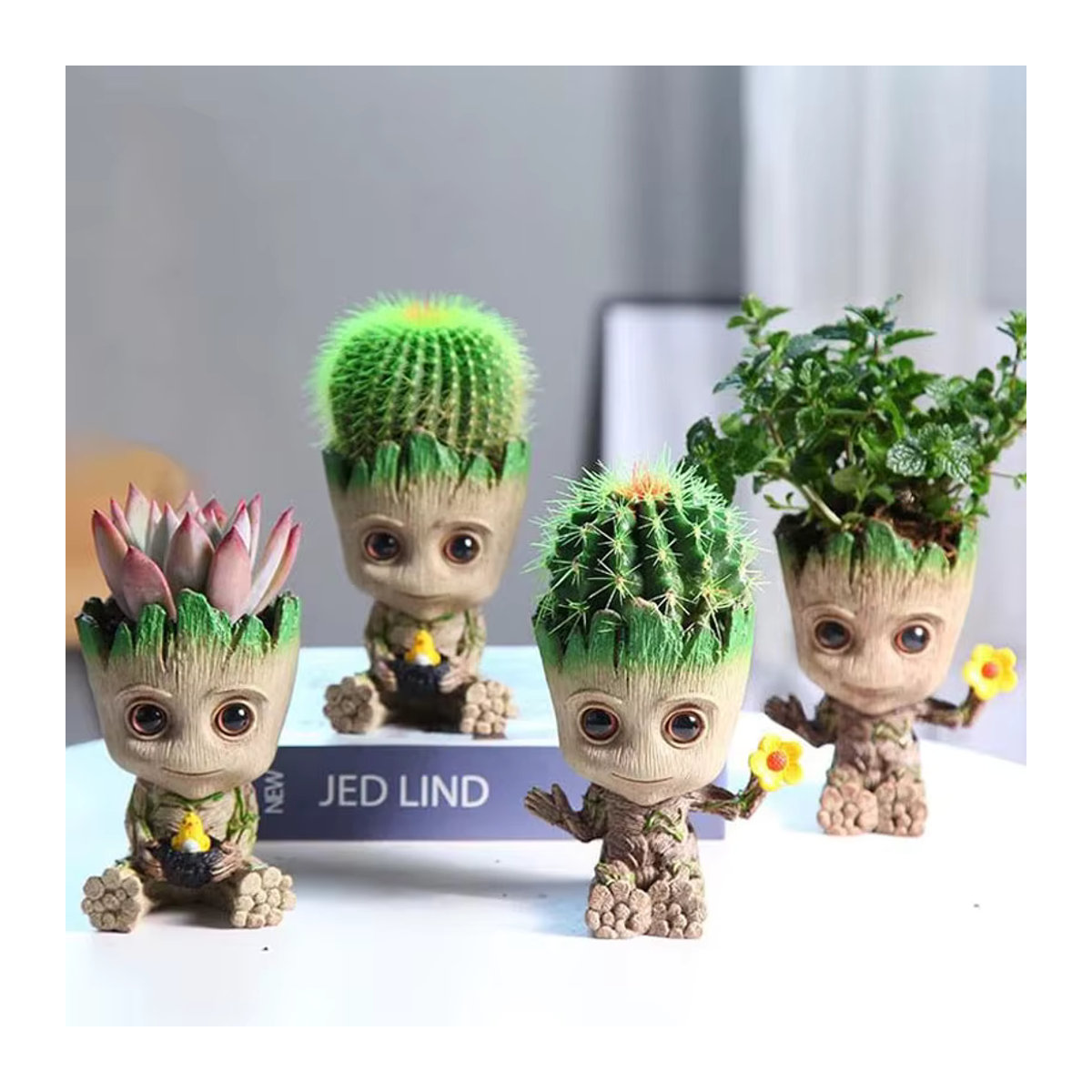 MINISO Miniatur Modell Groot Figur aus Kunstharz, braun, Höhe: 5 cm - Bild 3