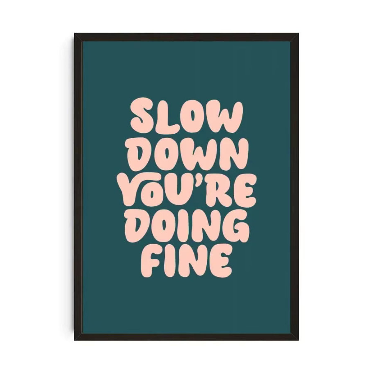 MINISO Motivationsposter mit Typografie im skandinavischen Design, mehrfarbig, Hochformat - Bild 6