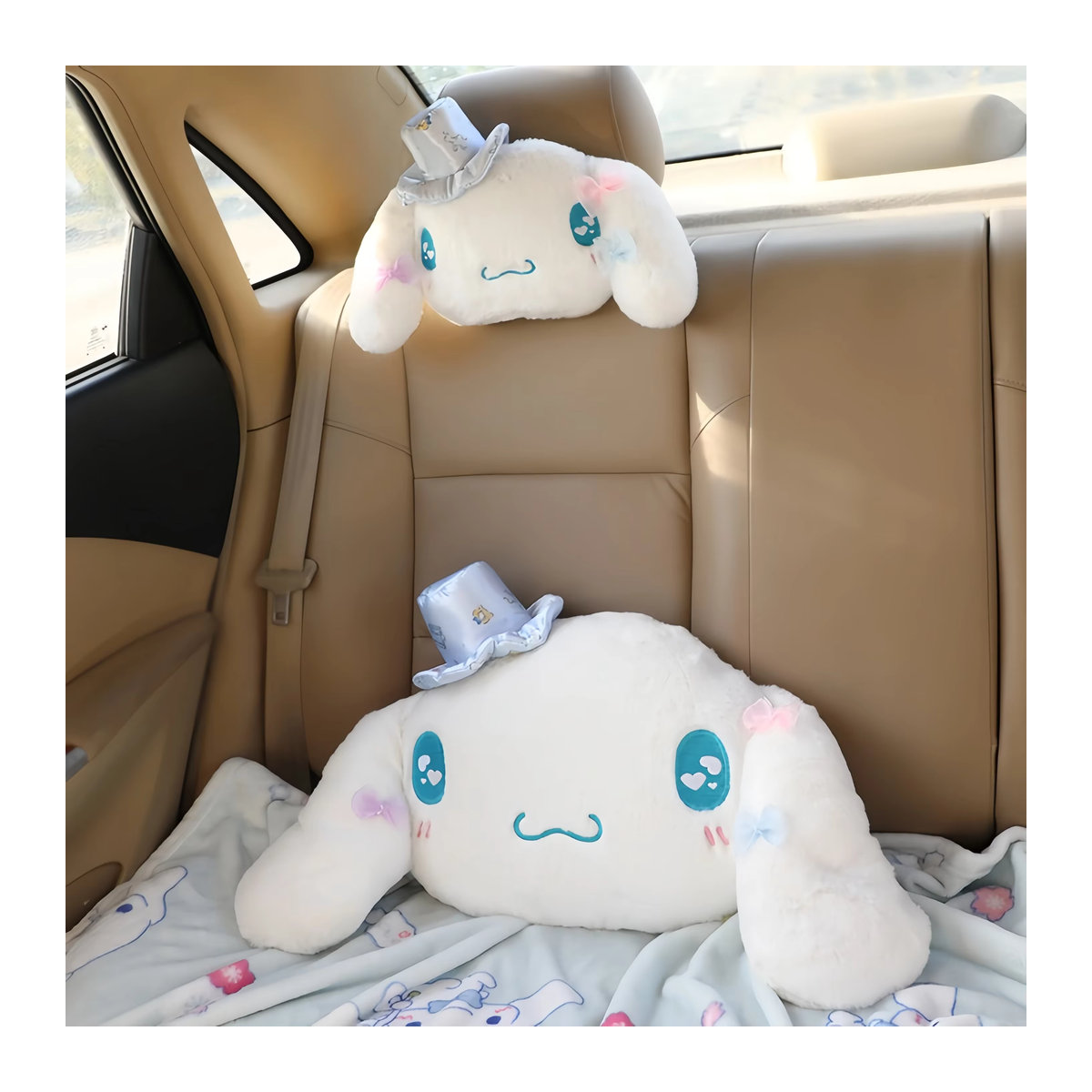 MINISO My Melody Rückenkissen Kopfstütze in Rosa für Autositz, Stuhl, Sofa oder Bett - Bild 2