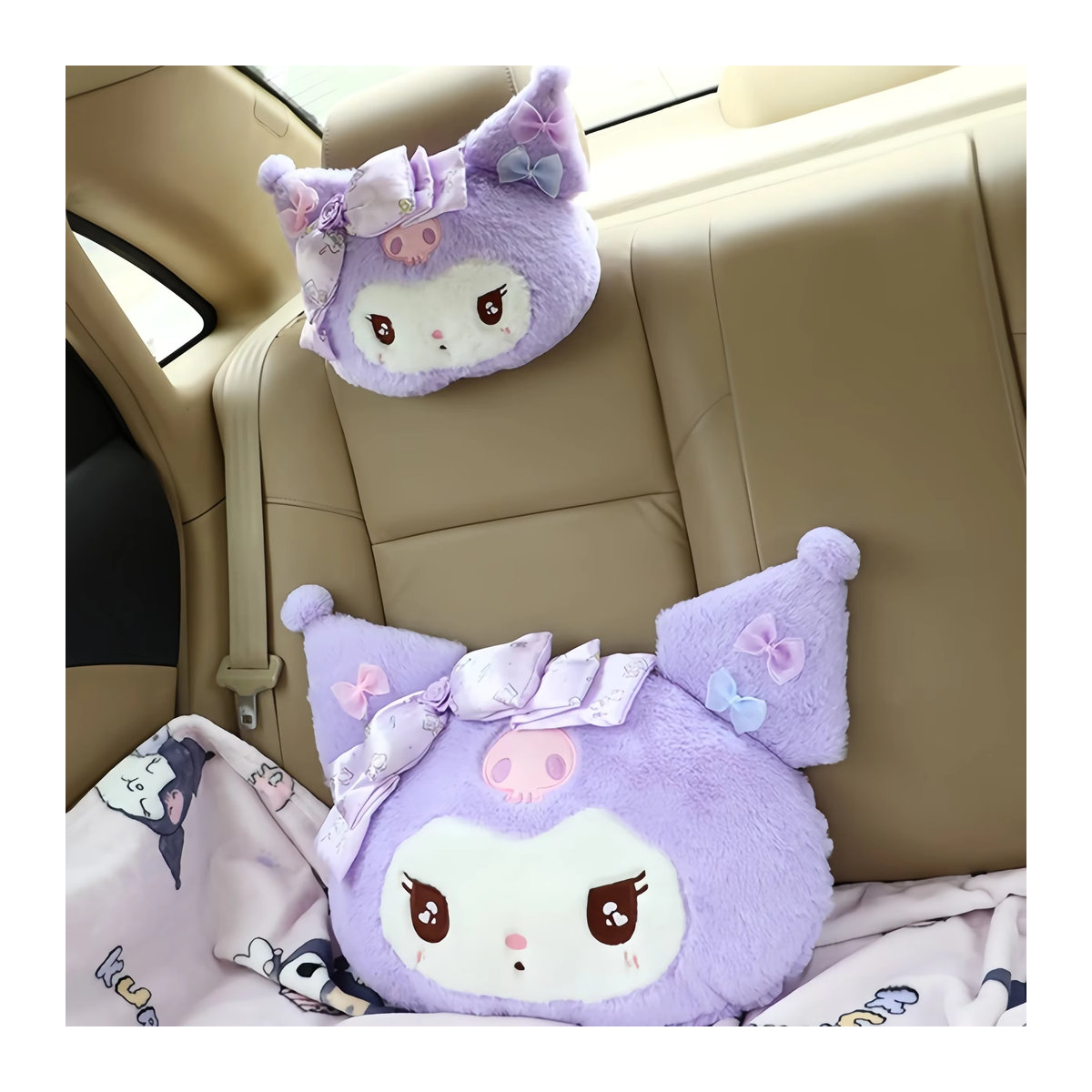 MINISO My Melody Rückenkissen Kopfstütze in Rosa für Autositz, Stuhl, Sofa oder Bett - Bild 3