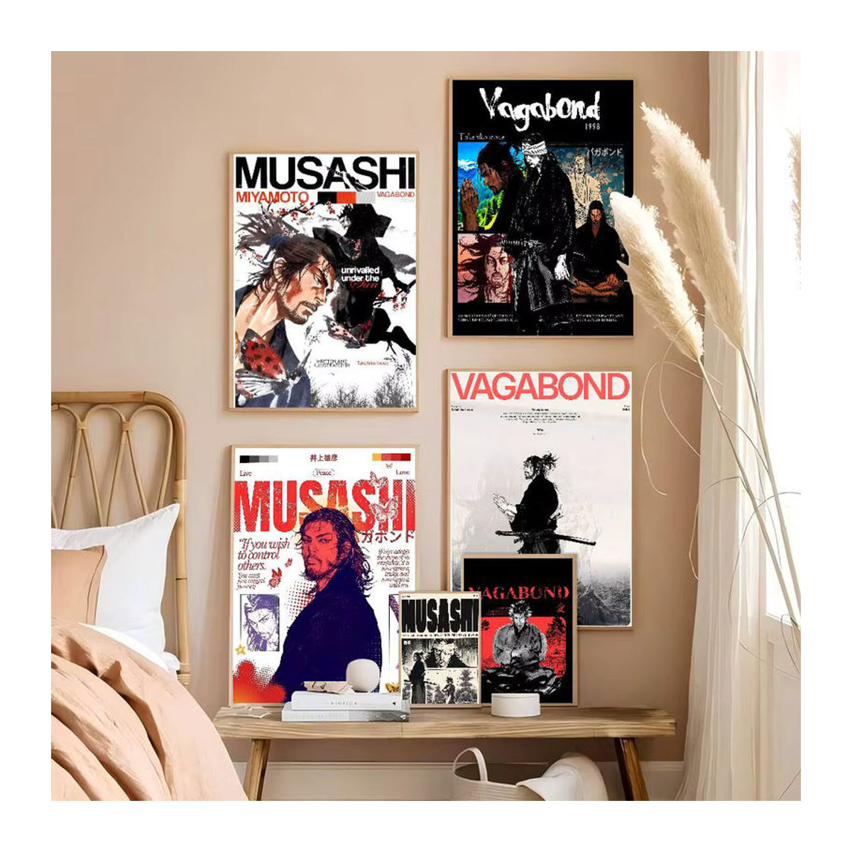 MINISO Vagabond Classic Manga Selbstklebendes Kunstposter, Mehrfarbig, Papier, Hochformat - Bild 3