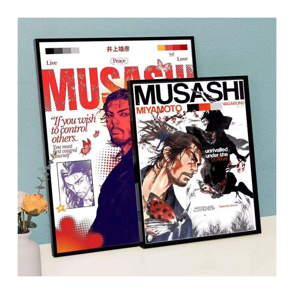 MINISO Vagabond Classic Manga Selbstklebendes Kunstposter, Mehrfarbig, Papier, Hochformat - Bild 4
