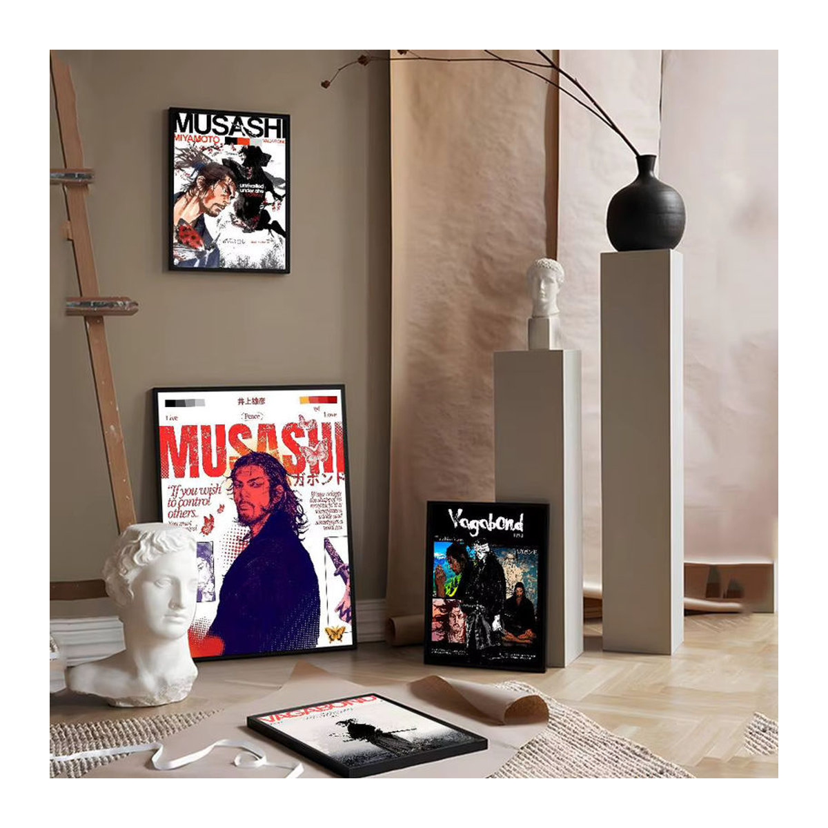MINISO Vagabond Classic Manga Selbstklebendes Kunstposter, Mehrfarbig, Papier, Hochformat - Bild 6